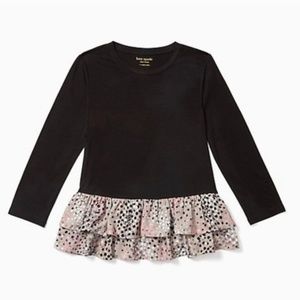 Kate Spade Soiree Dot Mixed Media Tee